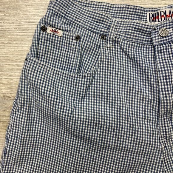 Vintage Bill Blass High Waist Gingham Shorts - Picture 4 of 7